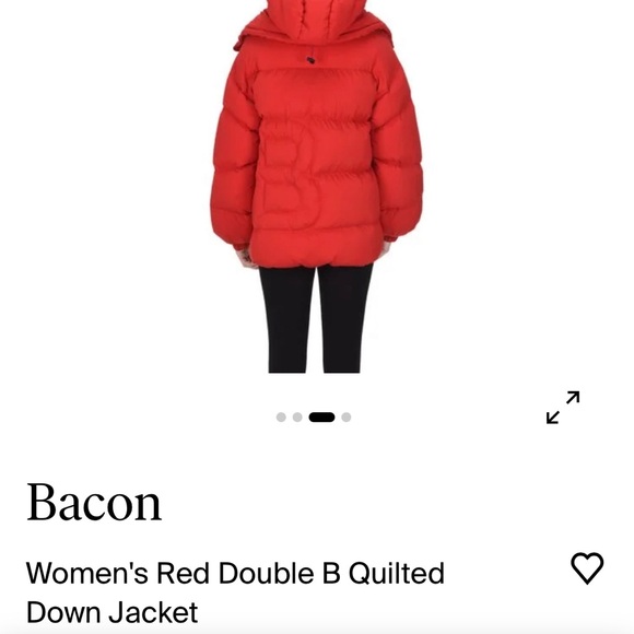 BACON DOWN RED PUFFER - Picture 15 of 15